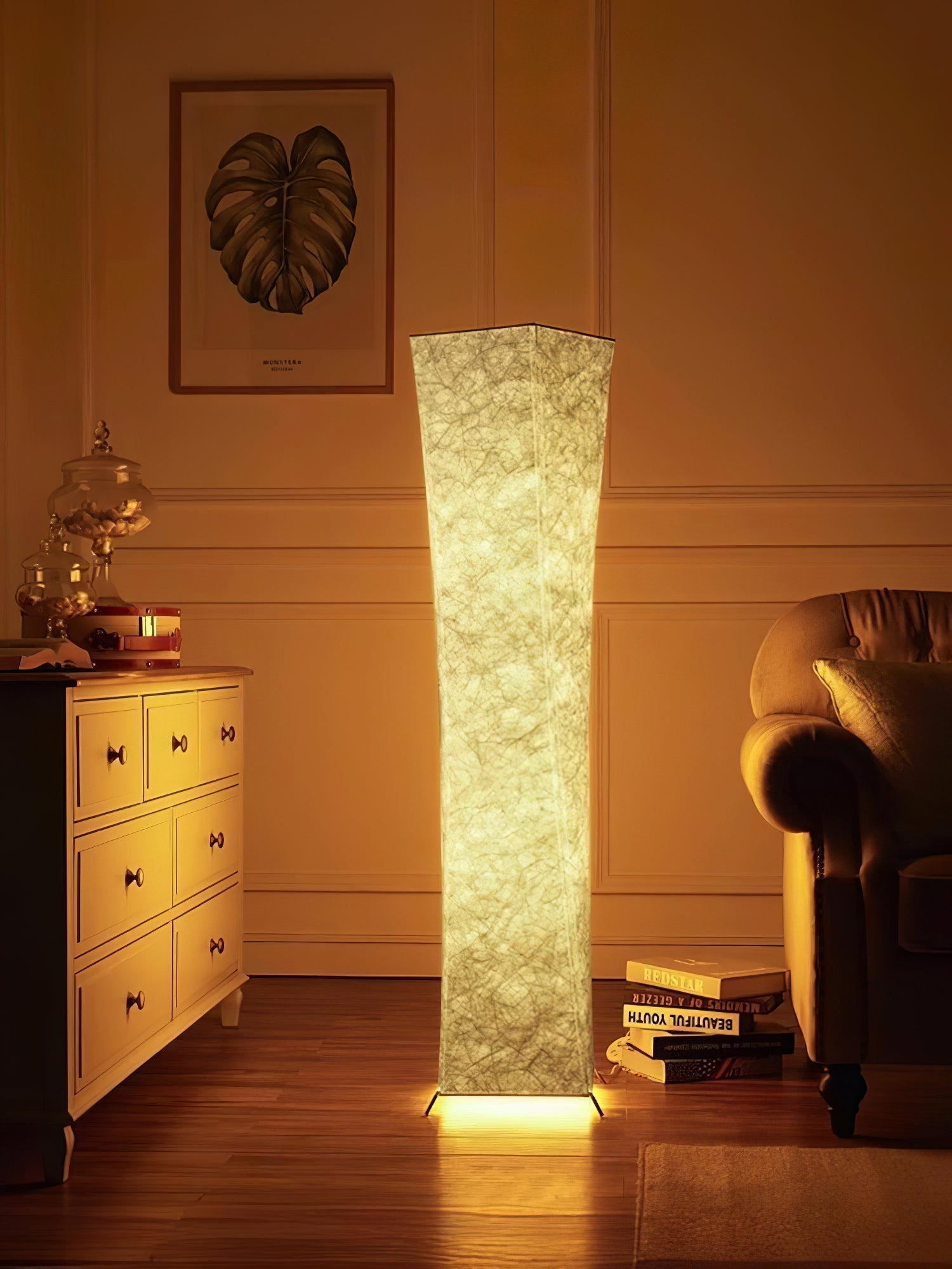 Ethereal Slim Waist Tower Floor Lamp-Neutral Decor