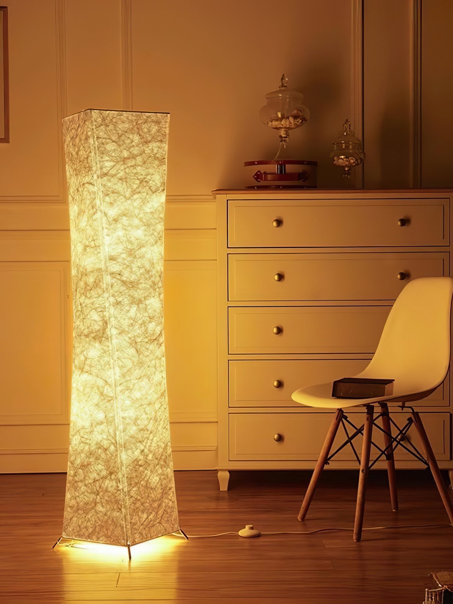 Ethereal Slim Waist Tower Floor Lamp-Neutral Decor