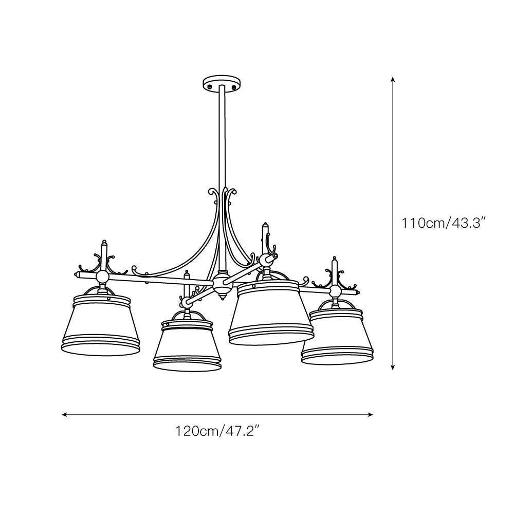 Cordelia Brass Chandelier