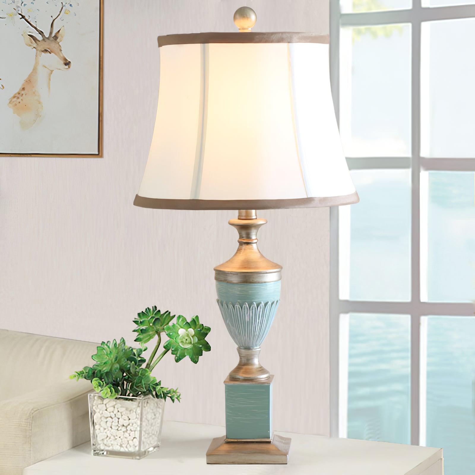 Tominex Vintage Resin Table Lamp-Neutral Decor