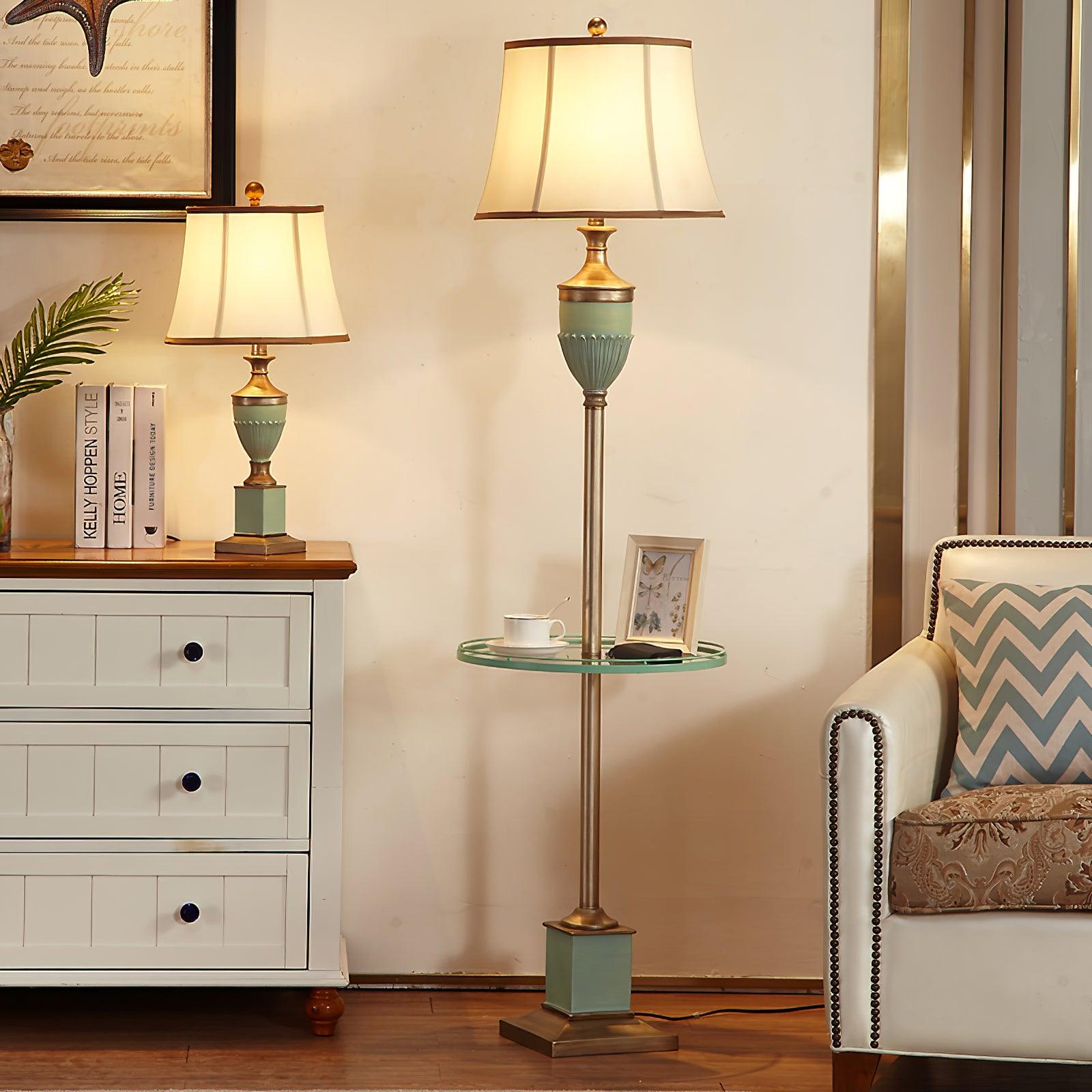 Tominex Vintage Resin Table Lamp-Neutral Decor