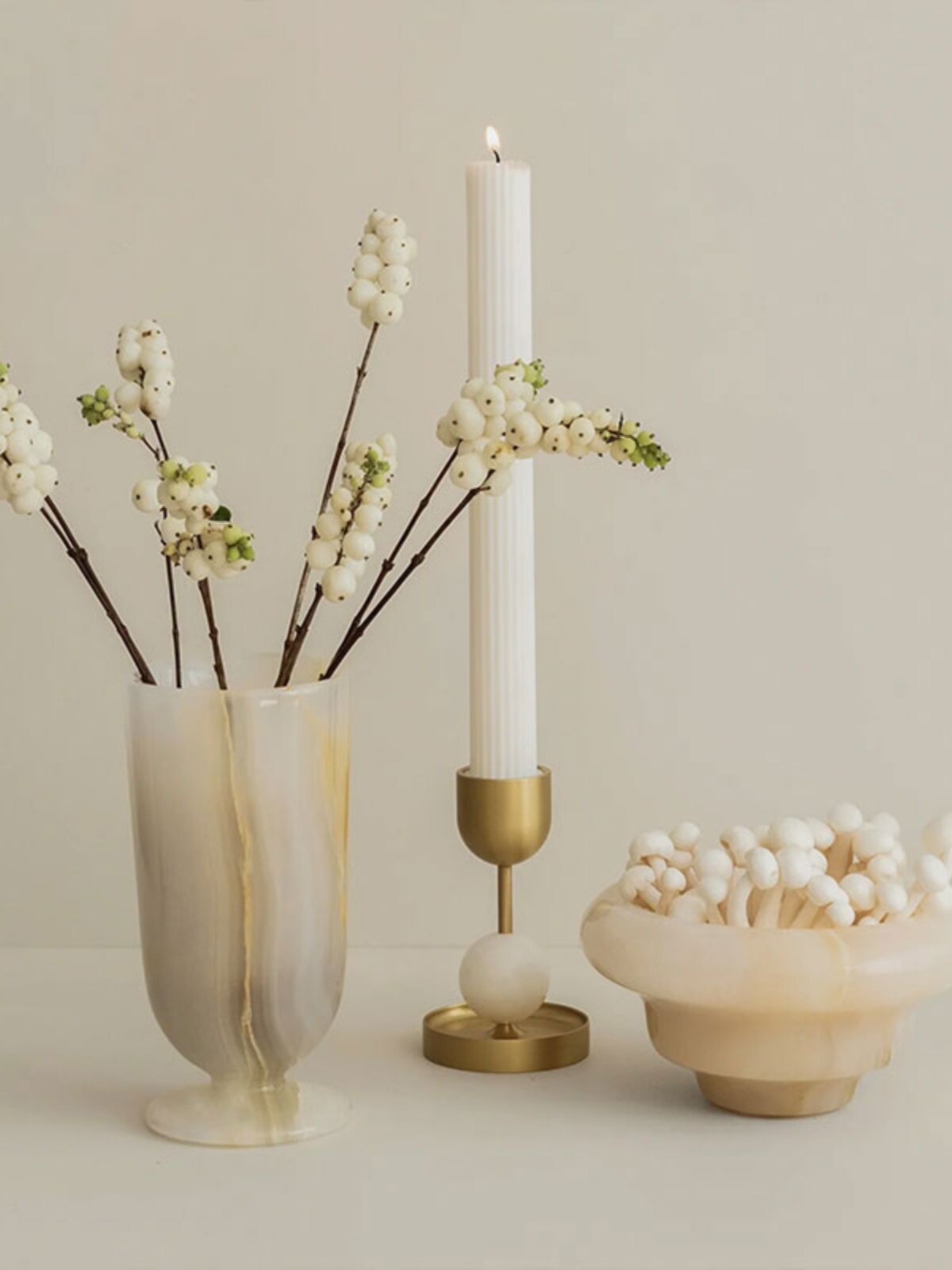 Small Jade Vase-Neutral Decor