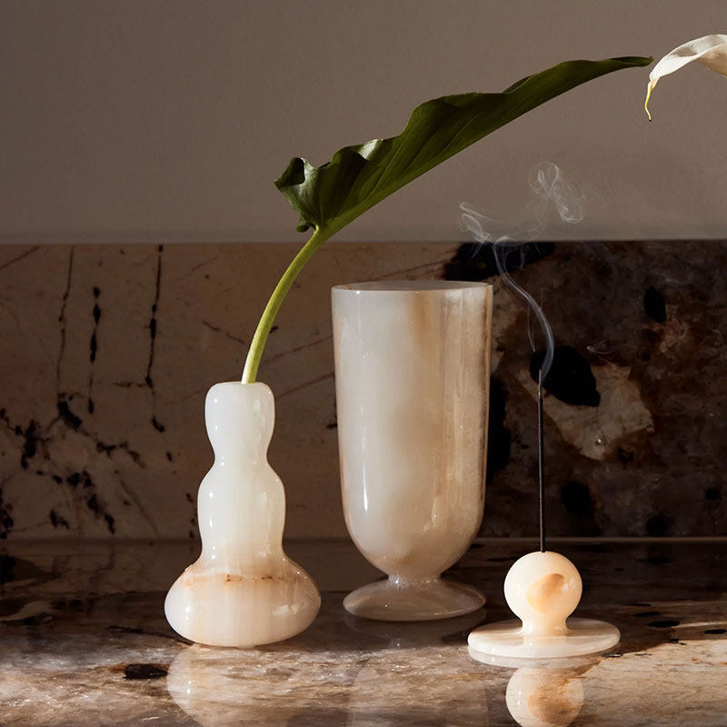 Small Jade Vase-Neutral Decor