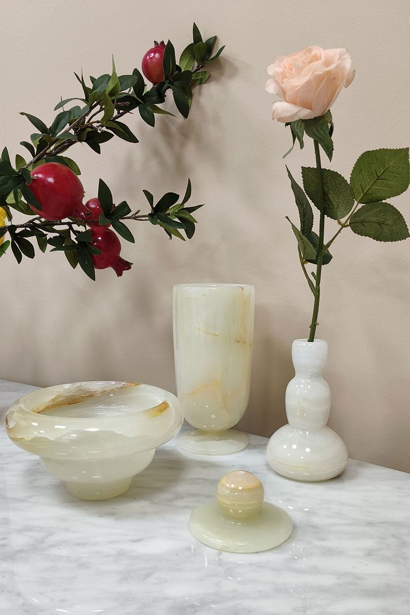 Small Jade Vase-Neutral Decor