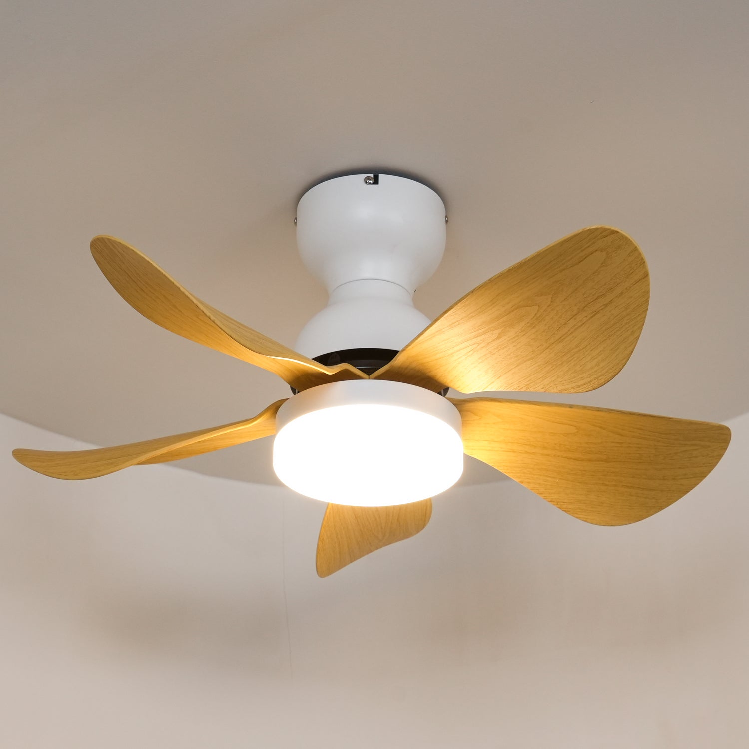 Callen Wood Ceiling Fan Light-Neutral Decor