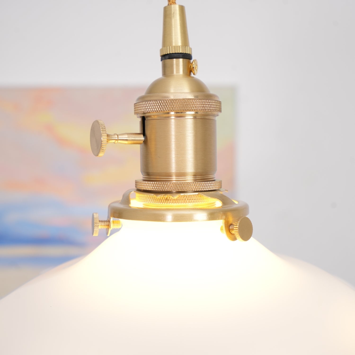 Mace Luxury Glass Pendant Light-Neutral Decor