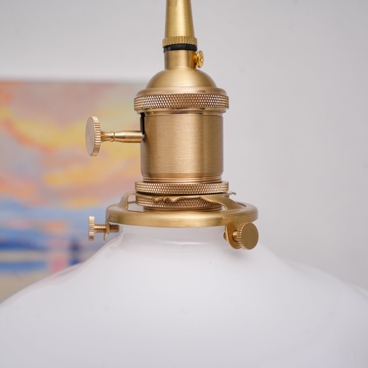 Mace Luxury Glass Pendant Light-Neutral Decor
