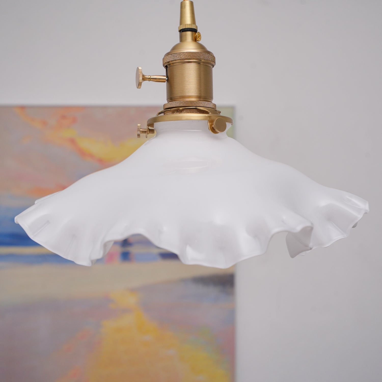 Mace Luxury Glass Pendant Light-Neutral Decor