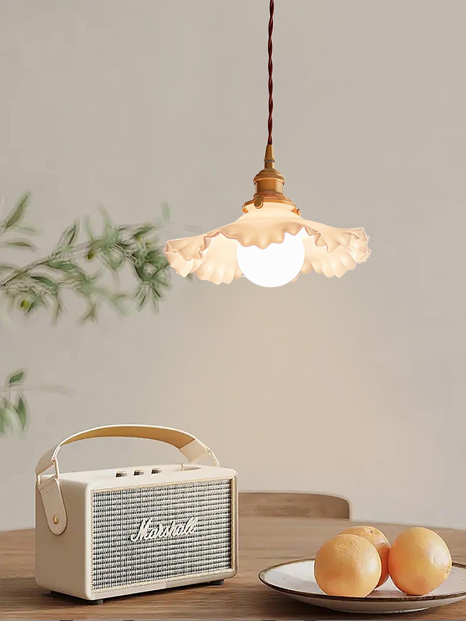 Mace Luxury Glass Pendant Light-Neutral Decor