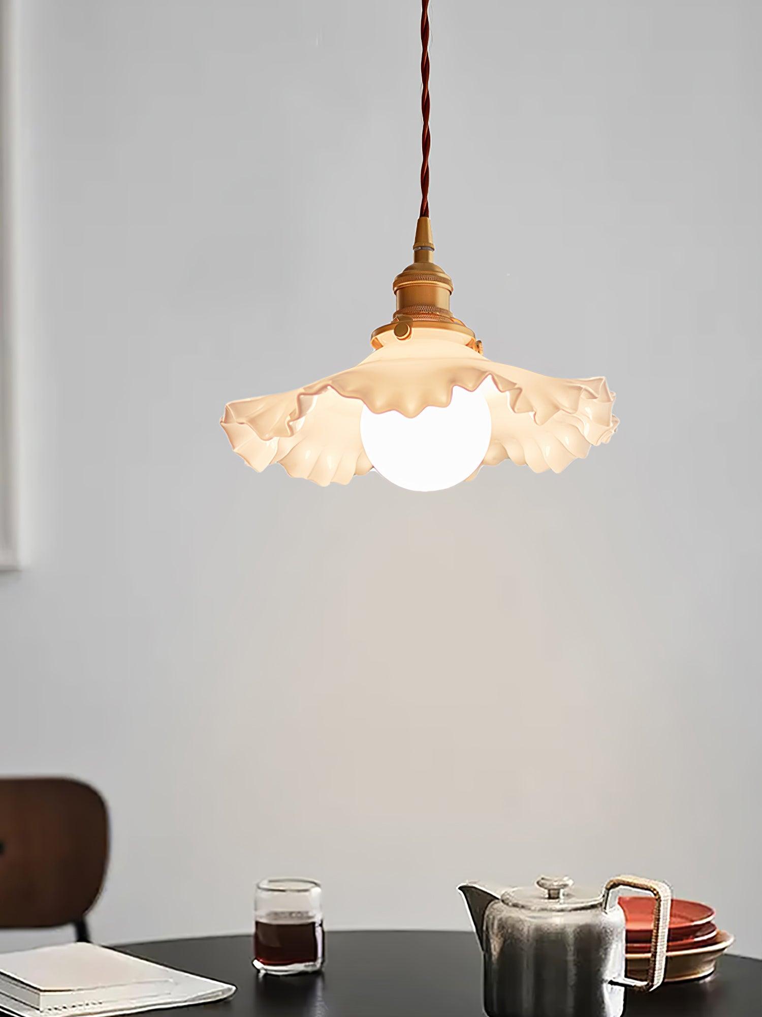 Mace Luxury Glass Pendant Light-Neutral Decor