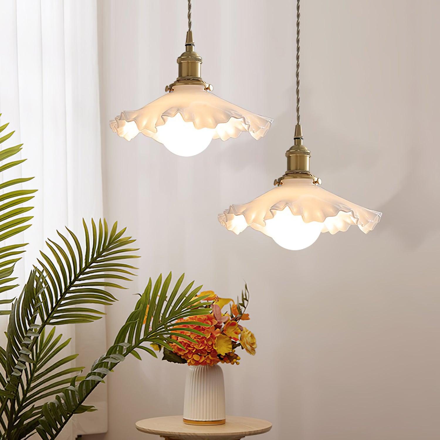 Mace Luxury Glass Pendant Light-Neutral Decor