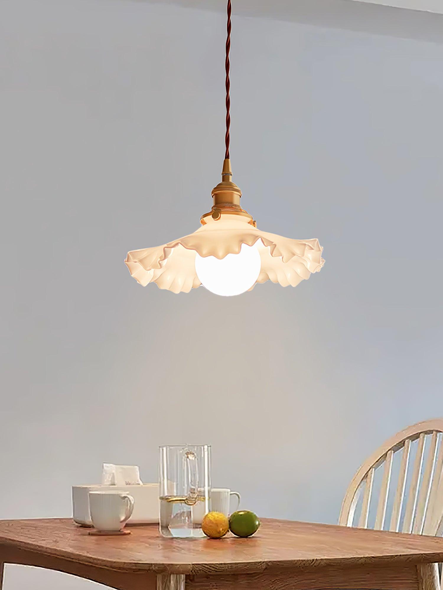 Mace Luxury Glass Pendant Light-Neutral Decor