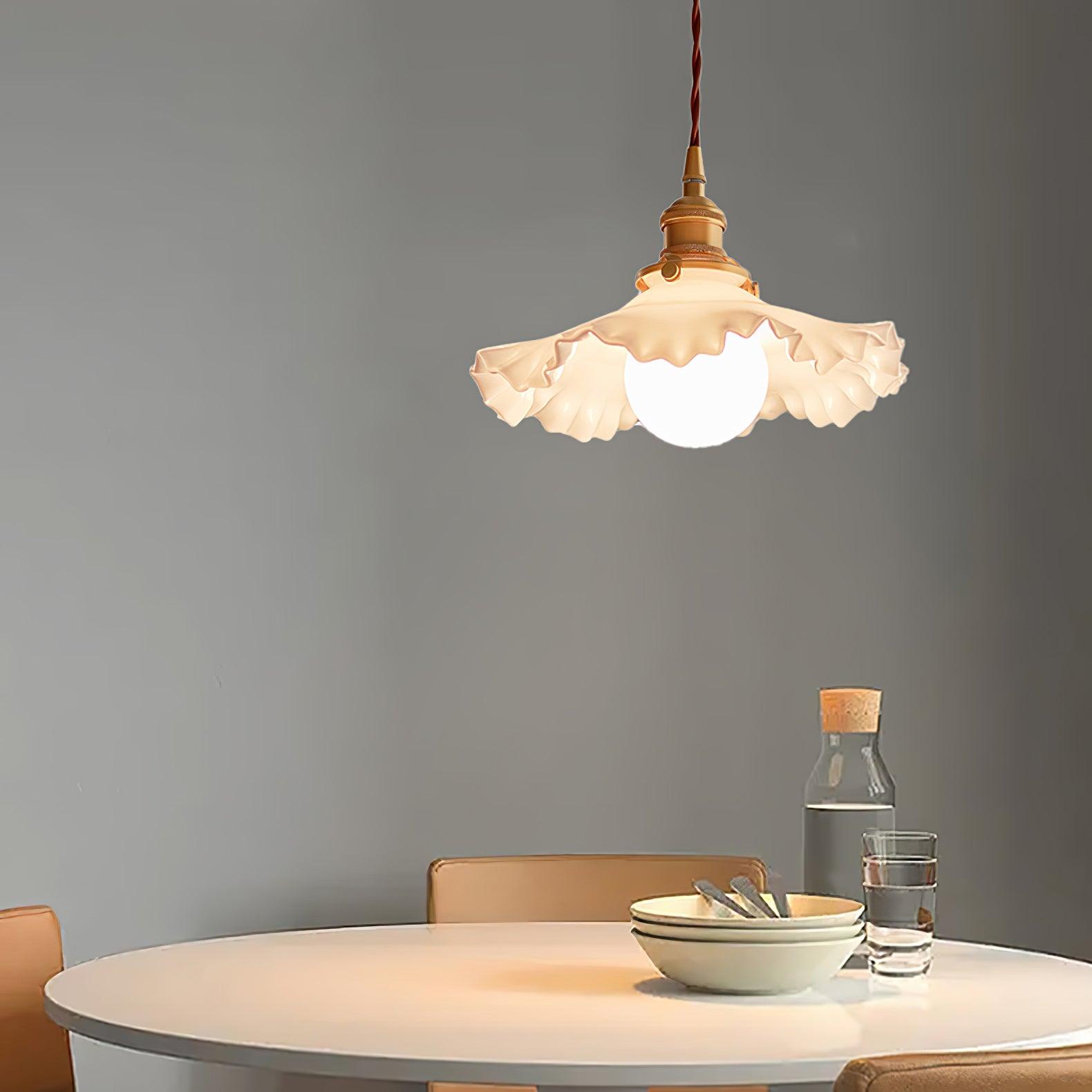 Mace Luxury Glass Pendant Light-Neutral Decor