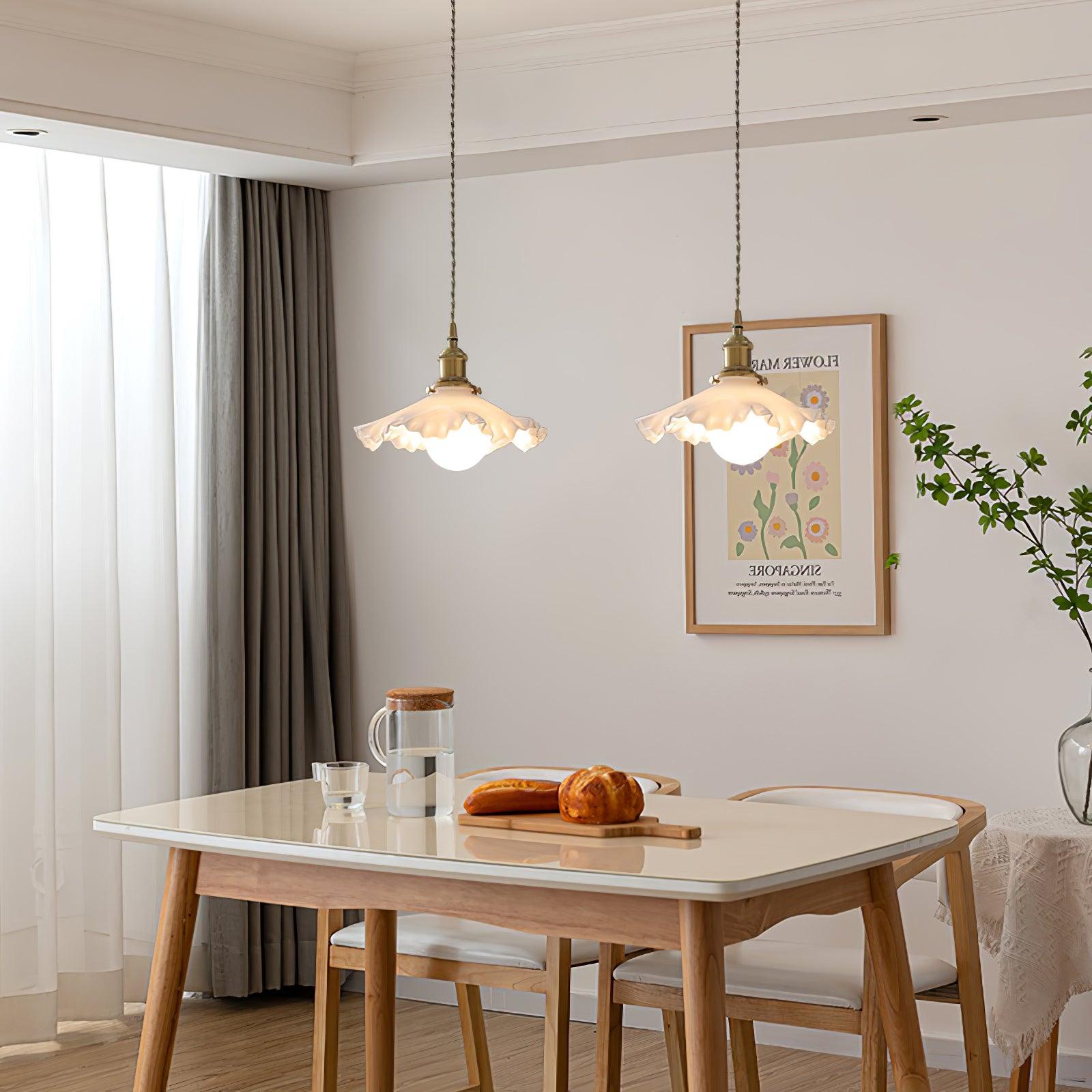 Mace Luxury Glass Pendant Light-Neutral Decor
