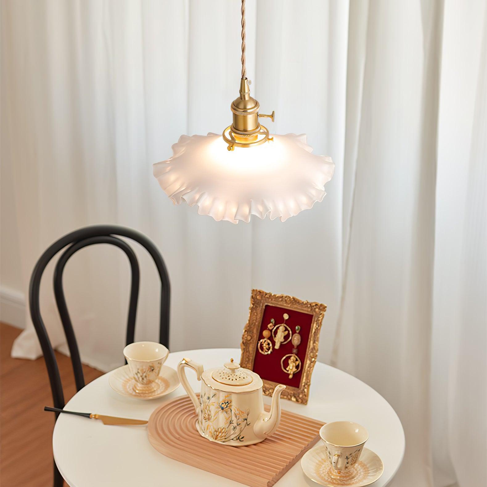 Mace Luxury Glass Pendant Light-Neutral Decor