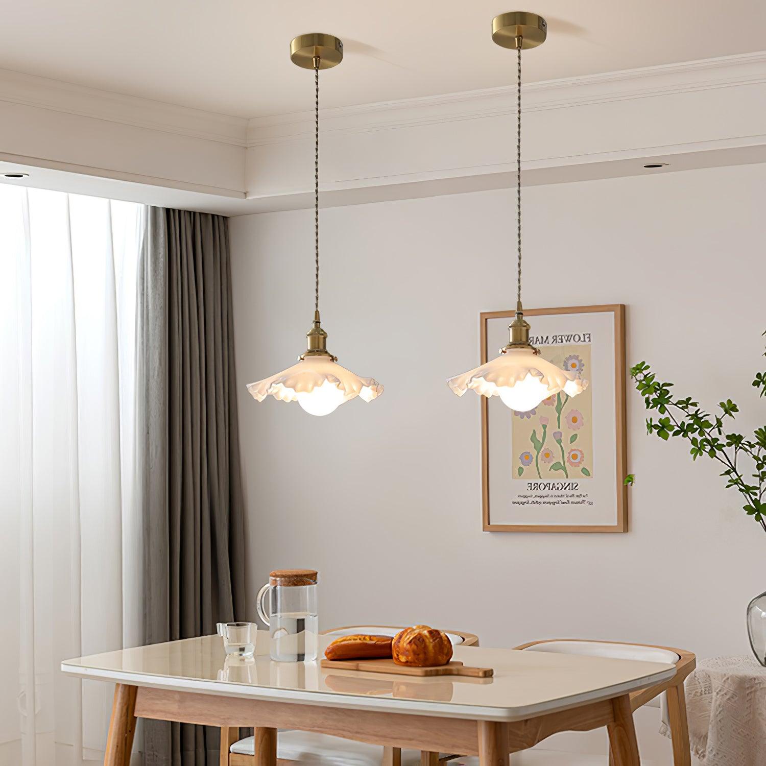 Mace Luxury Glass Pendant Light-Neutral Decor
