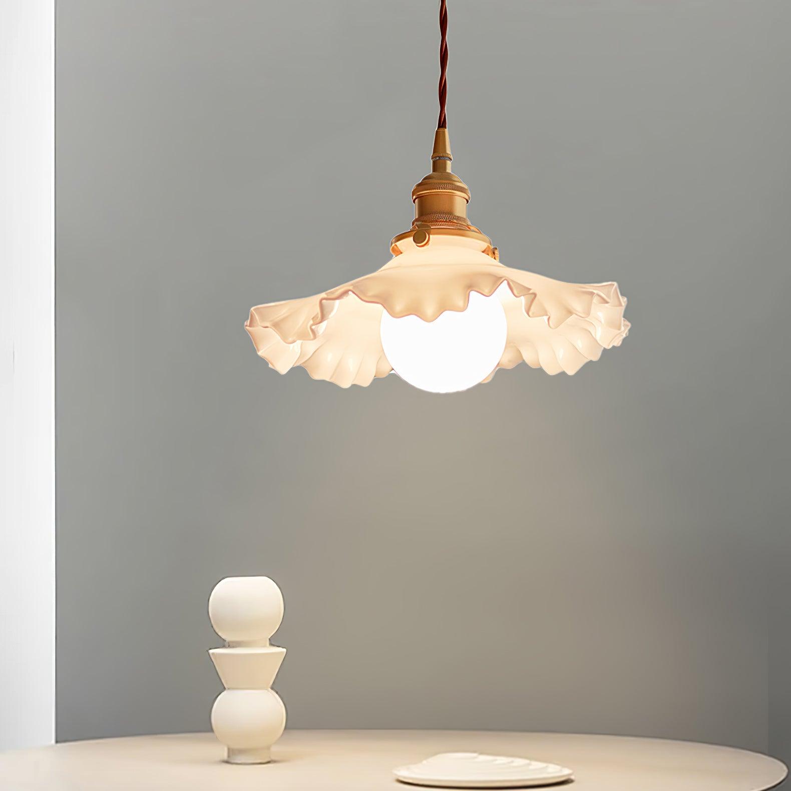 Mace Luxury Glass Pendant Light-Neutral Decor
