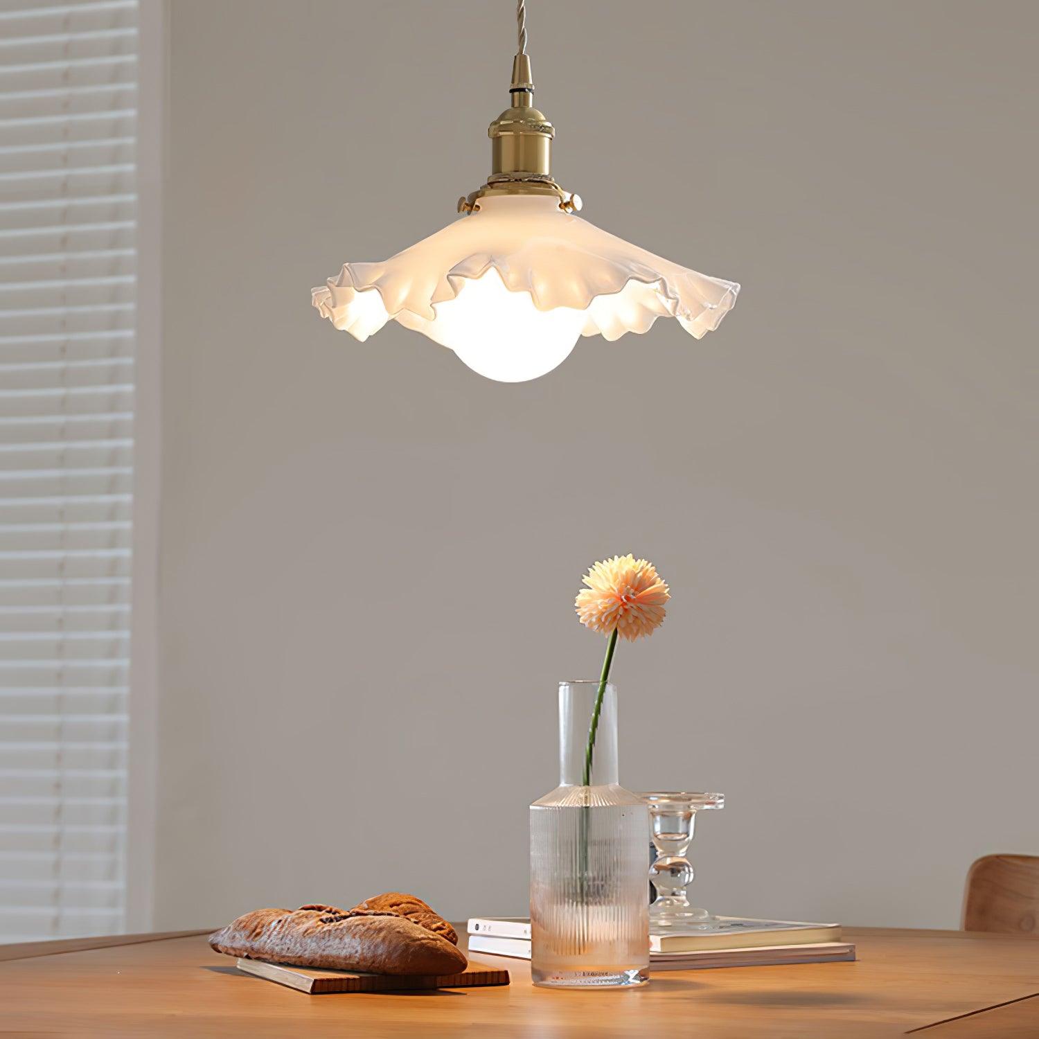 Mace Luxury Glass Pendant Light-Neutral Decor
