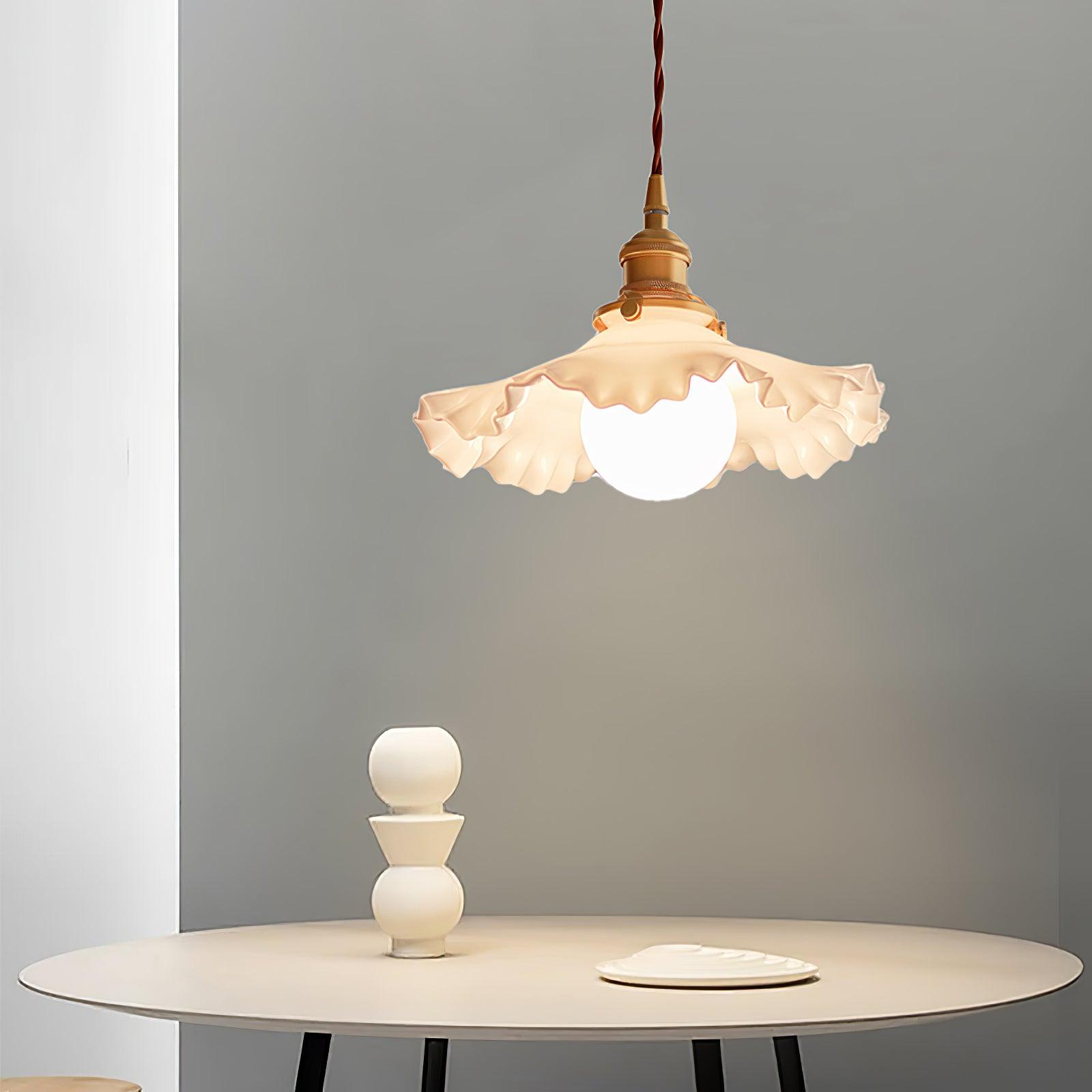 Mace Luxury Glass Pendant Light-Neutral Decor