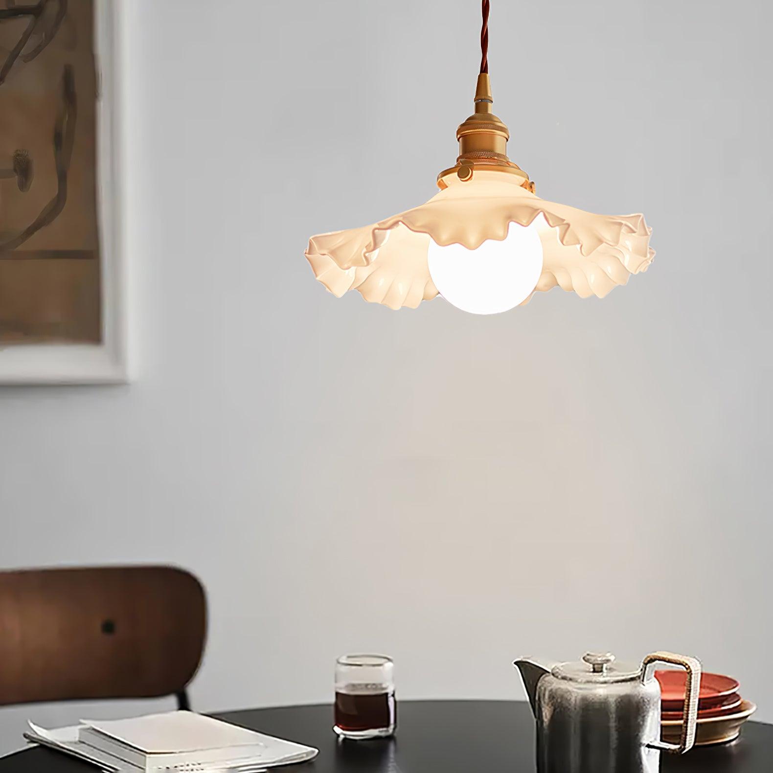 Mace Luxury Glass Pendant Light-Neutral Decor