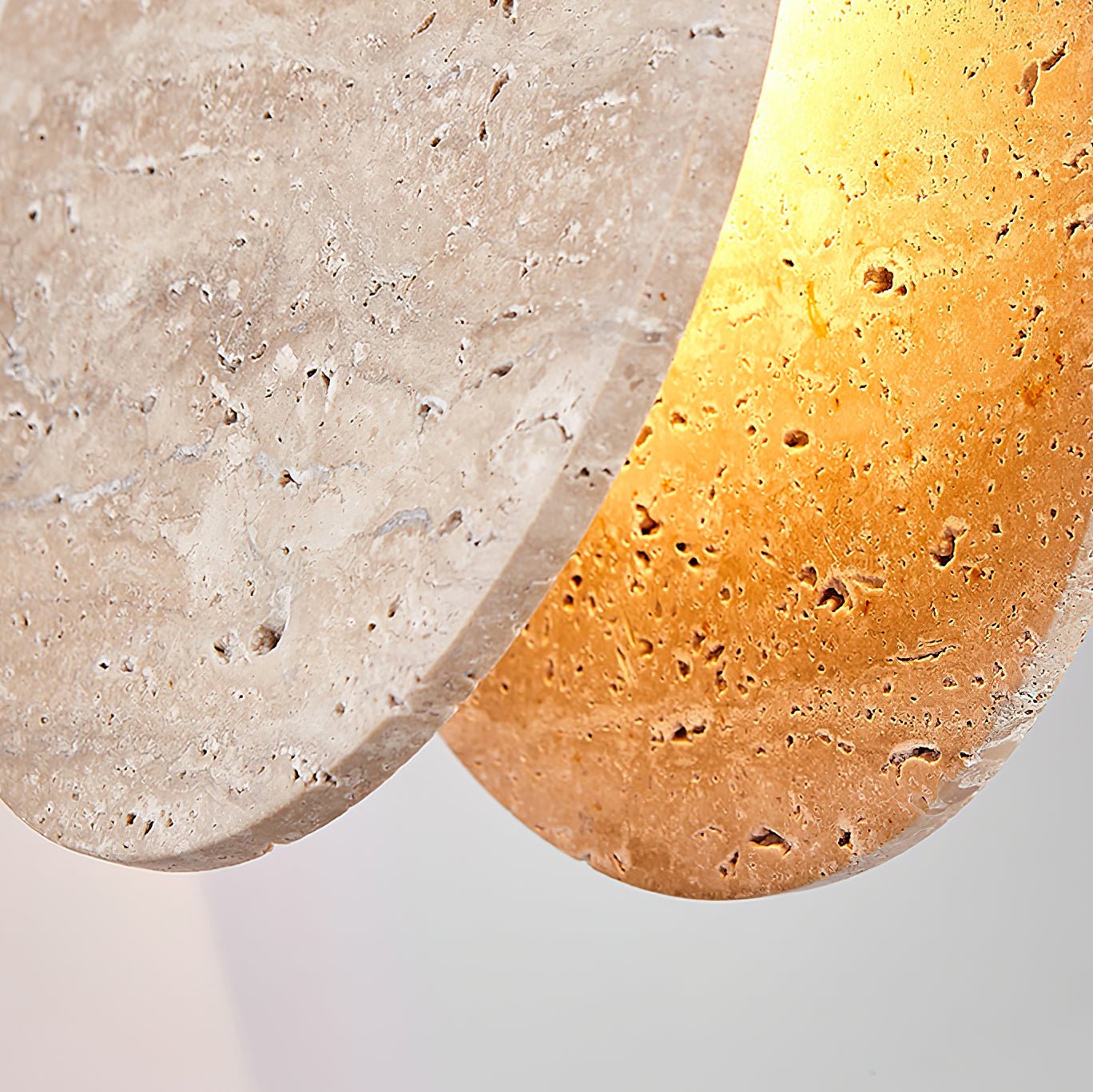 Sern Crescent Travertine Pendant Light-Neutral Decor