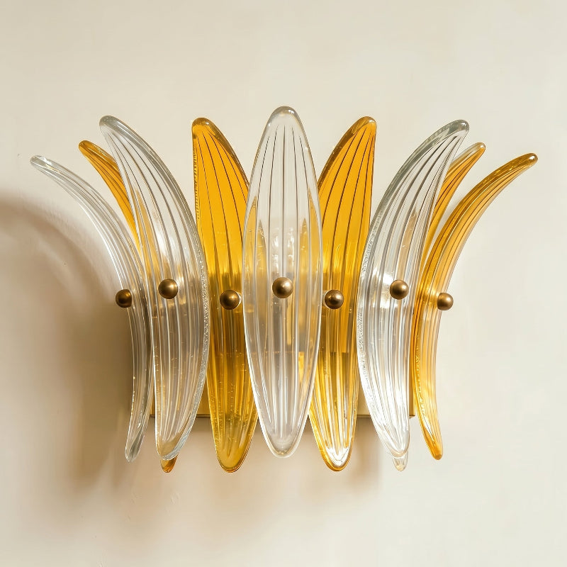 Smeralda Wall Sconce featured in a modern living room setting.