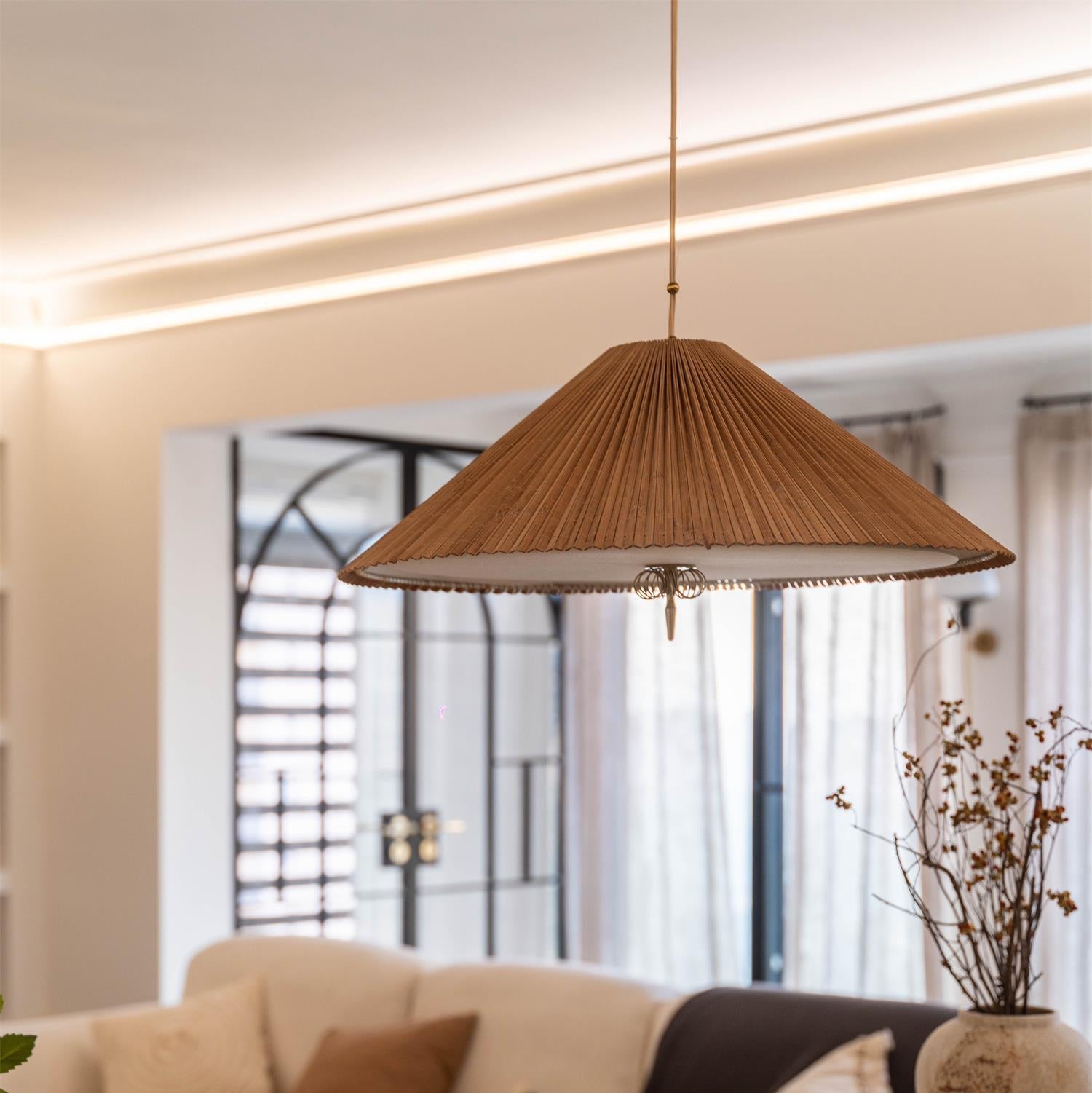 Feyla Natural Woven Pendant Lamp