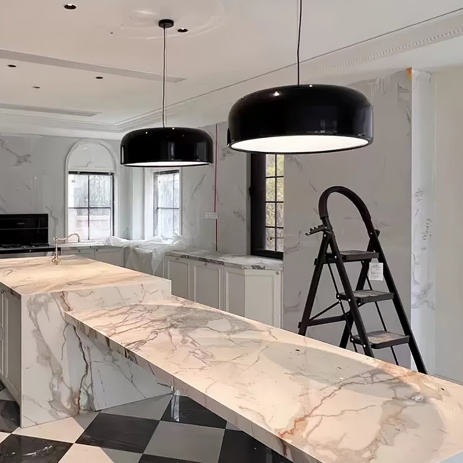 Void Modern Aluminium Pendant Light-Neutral Decor