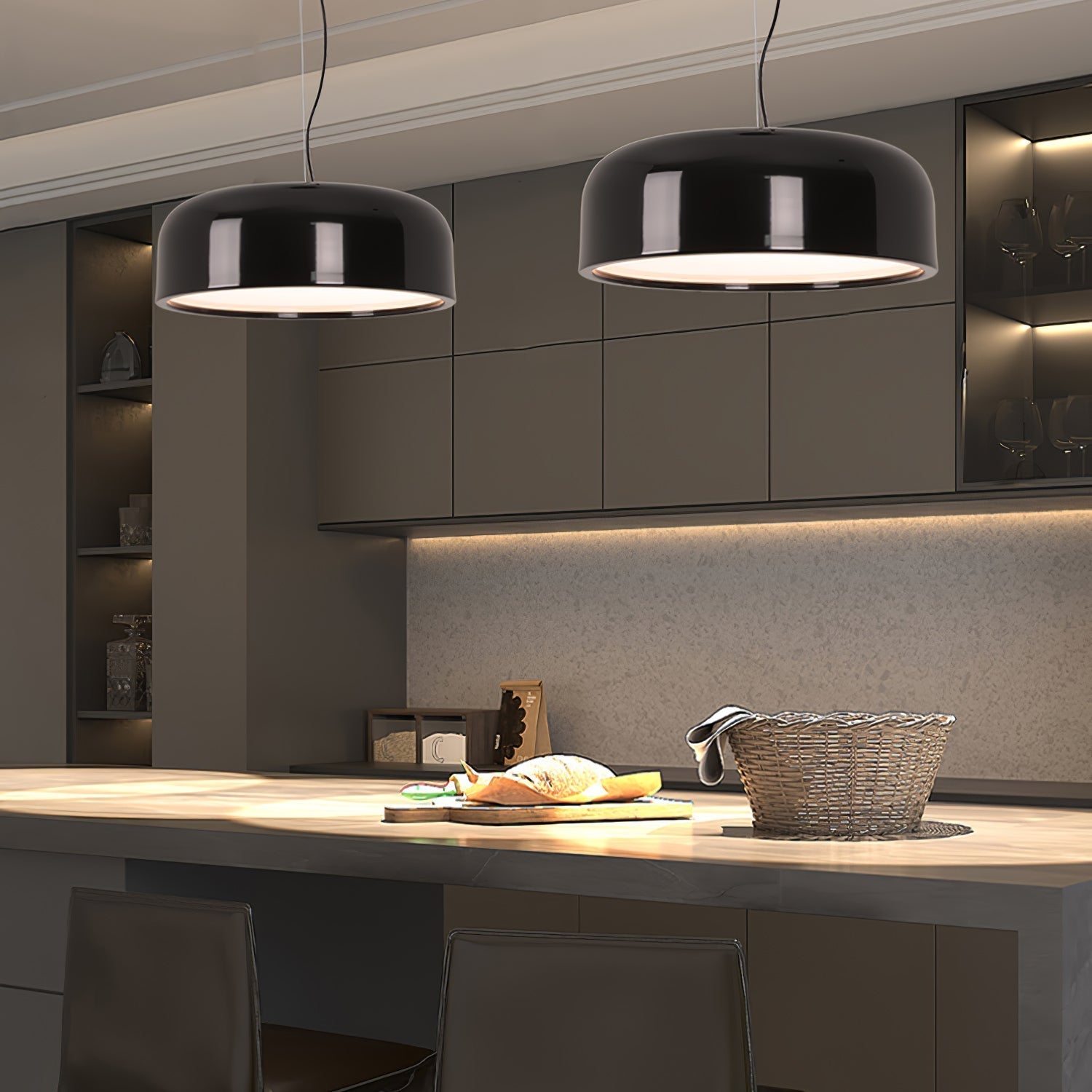 Void Modern Aluminium Pendant Light-Neutral Decor