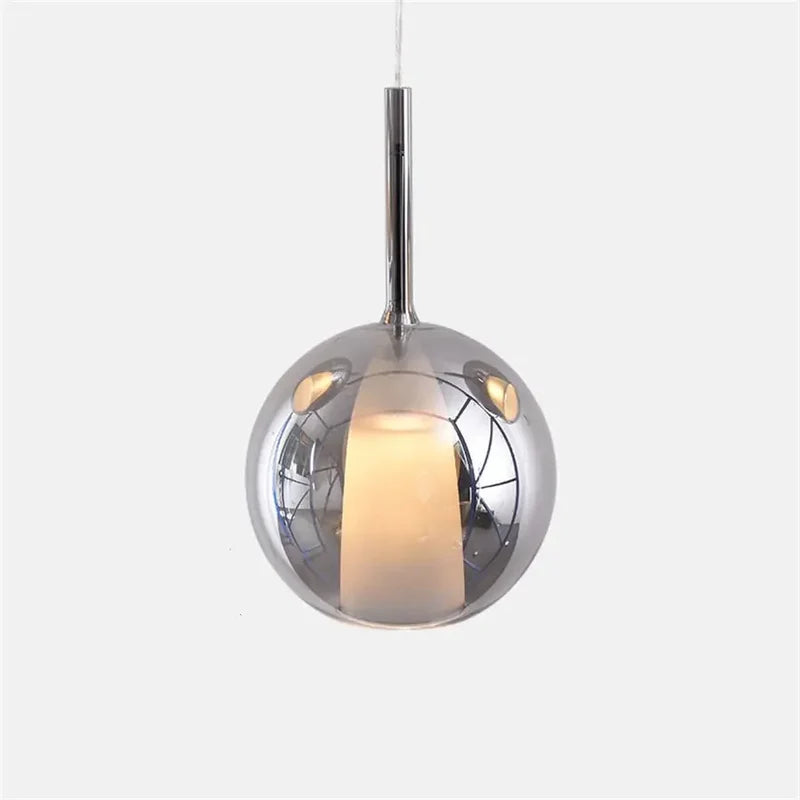 Valentina Pendant Light Glass Modern Sphere LED Dining Room - Neutral Decor