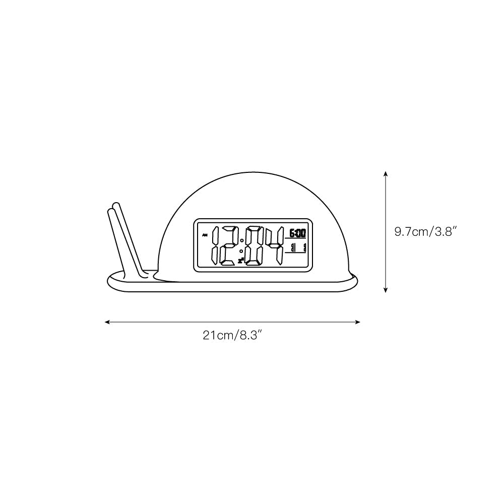 Lunelle Clock Night Light (built-in battery)