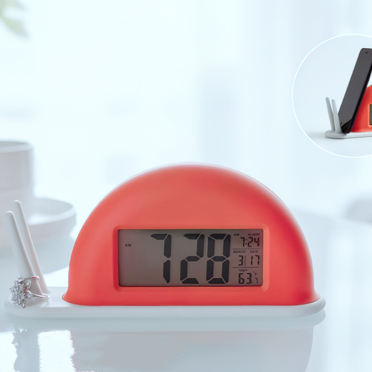 Lunelle Clock Night Light (built-in battery)