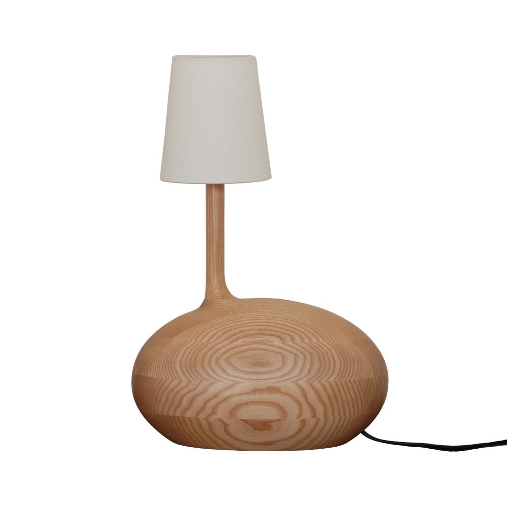 Brixten Wood Fabric Table Lamp-Neutral Decor