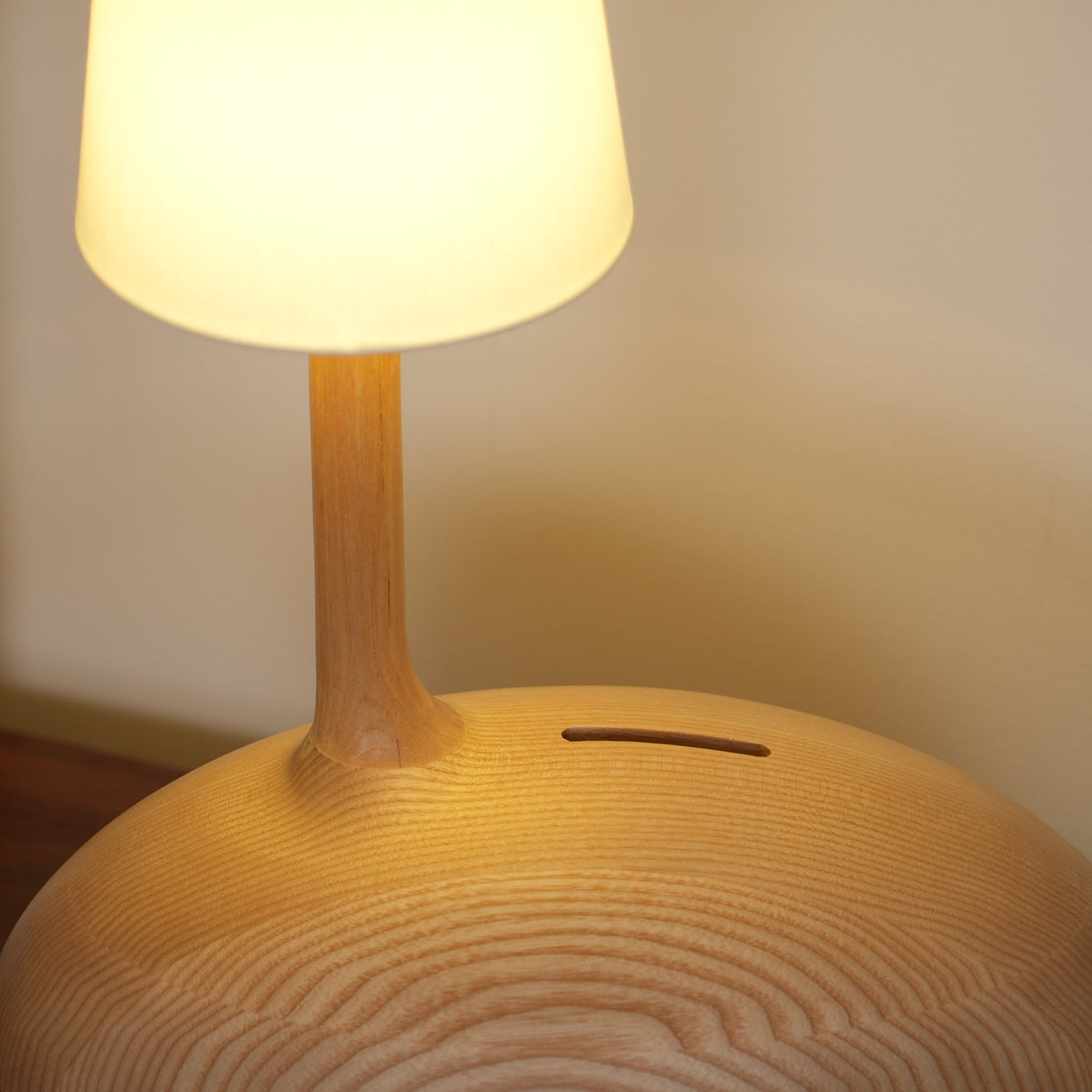 Brixten Wood Fabric Table Lamp-Neutral Decor