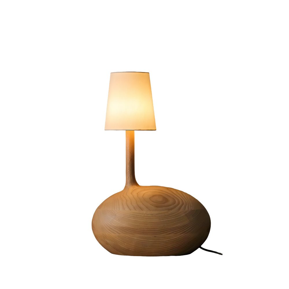 Brixten Wood Fabric Table Lamp-Neutral Decor