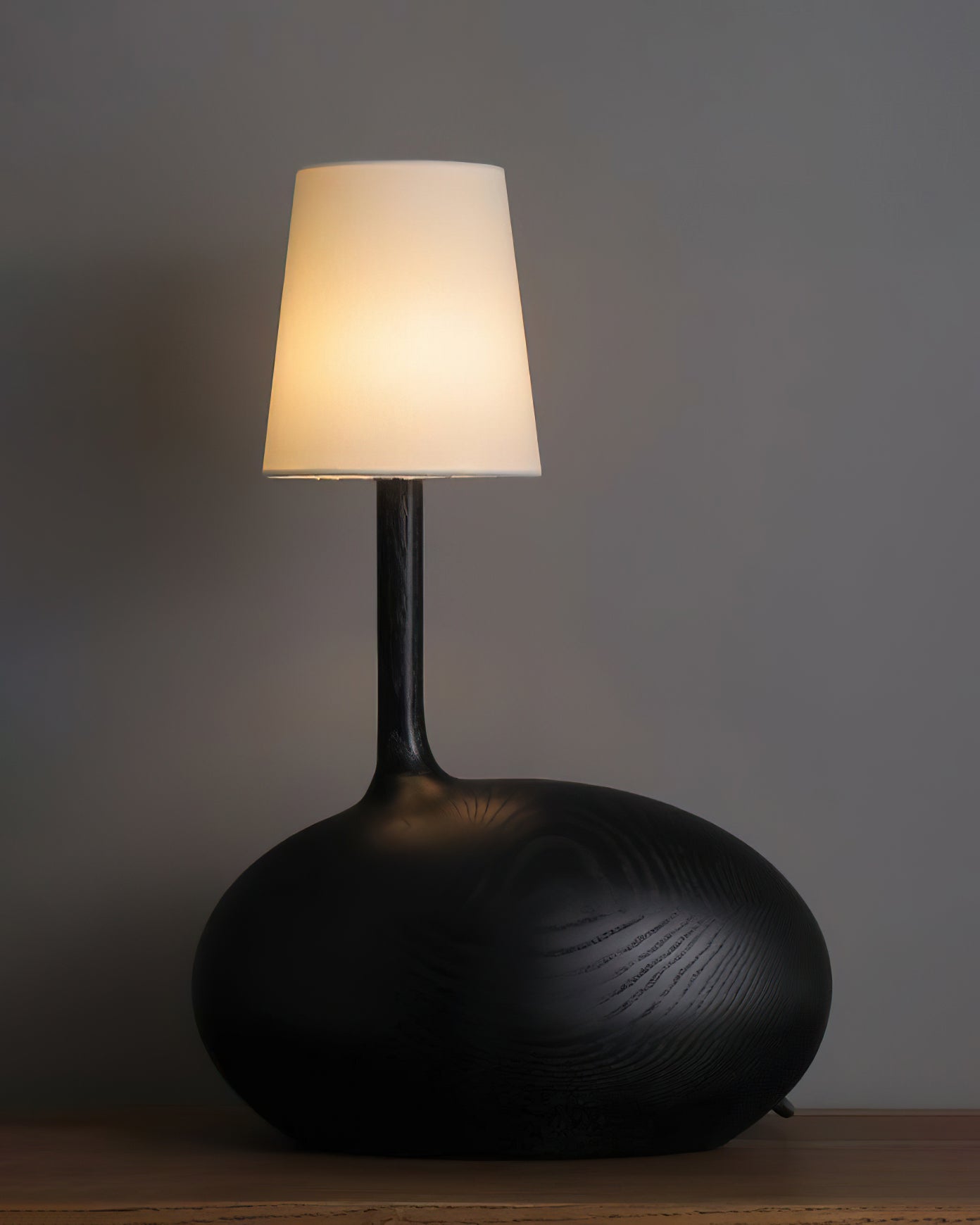 Brixten Wood Fabric Table Lamp-Neutral Decor