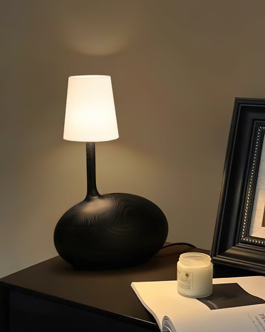 Brixten Wood Fabric Table Lamp-Neutral Decor