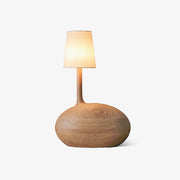 Brixten Wood Fabric Table Lamp-Neutral Decor