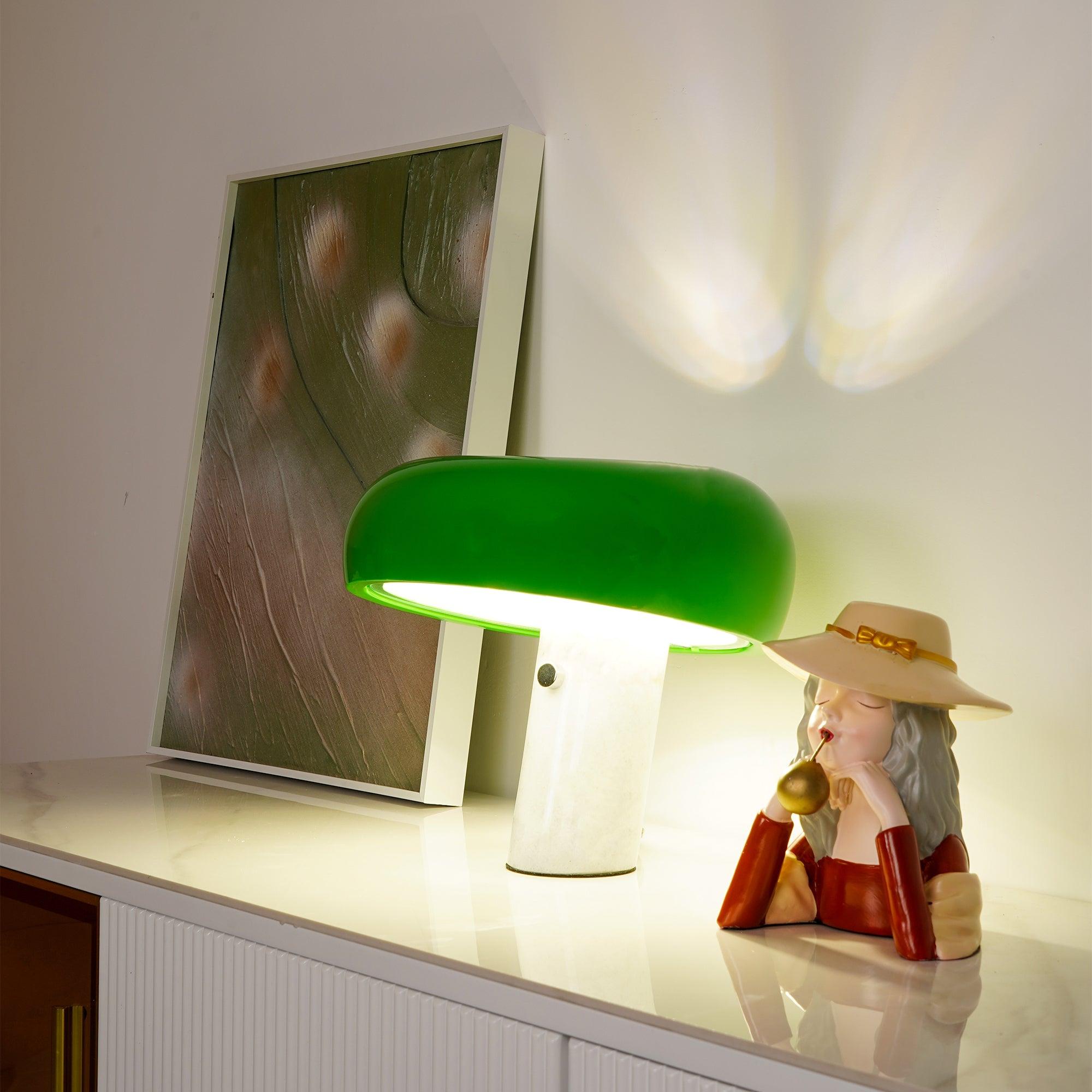 Nucleus Marble Table Lamp-Neutral Decor