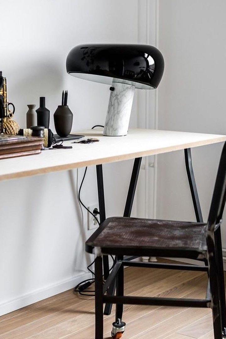Nucleus Marble Table Lamp-Neutral Decor