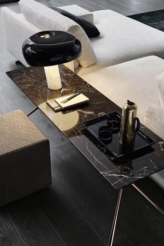 Nucleus Marble Table Lamp-Neutral Decor