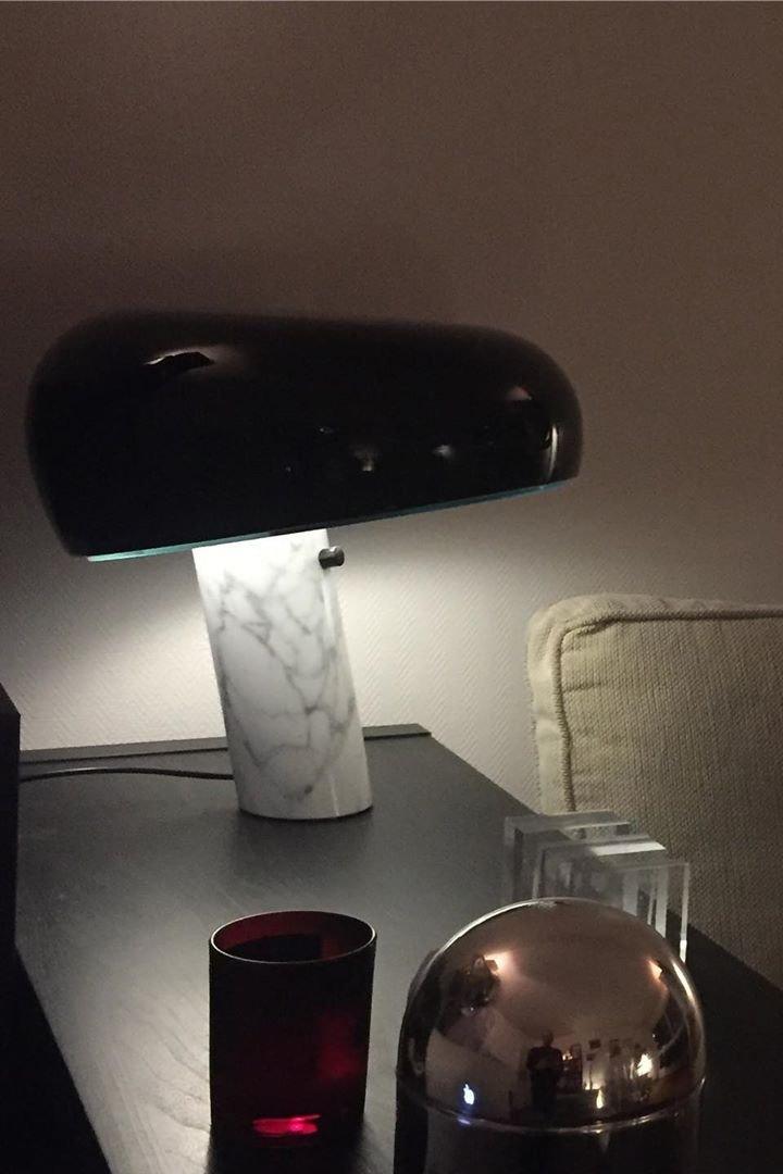 Nucleus Marble Table Lamp-Neutral Decor