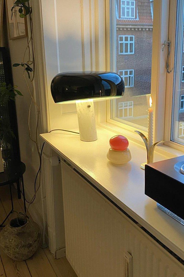 Nucleus Marble Table Lamp-Neutral Decor