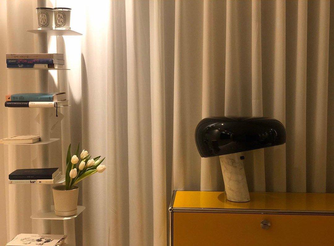 Nucleus Marble Table Lamp-Neutral Decor