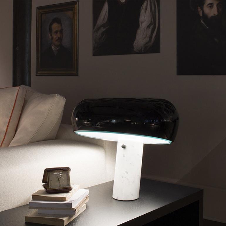 Nucleus Marble Table Lamp-Neutral Decor