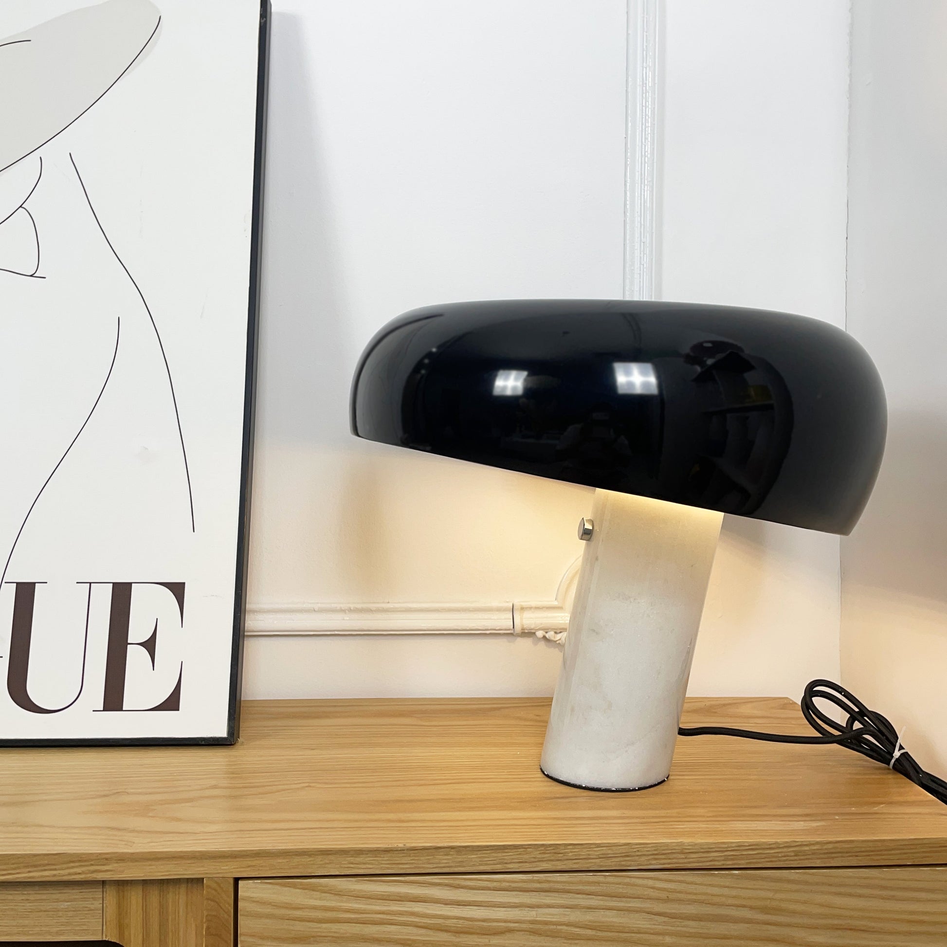 Nucleus Marble Table Lamp-Neutral Decor