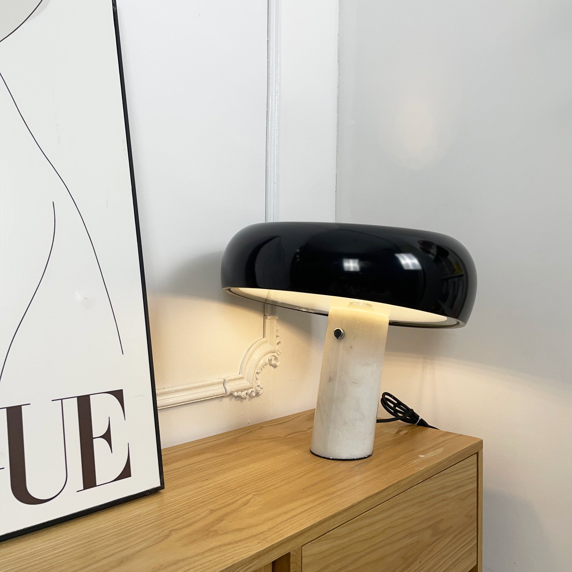 Nucleus Marble Table Lamp-Neutral Decor