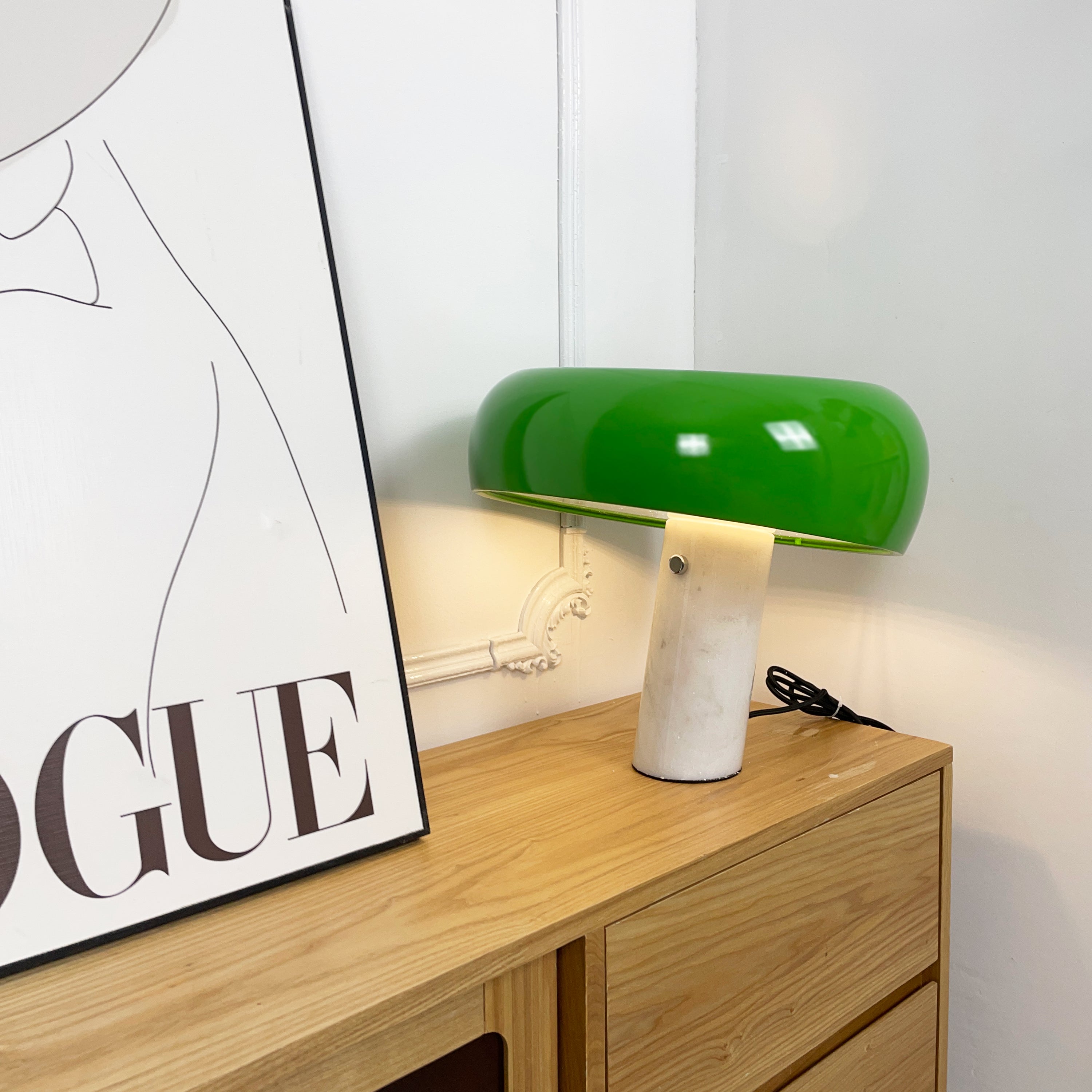 Nucleus Marble Table Lamp-Neutral Decor