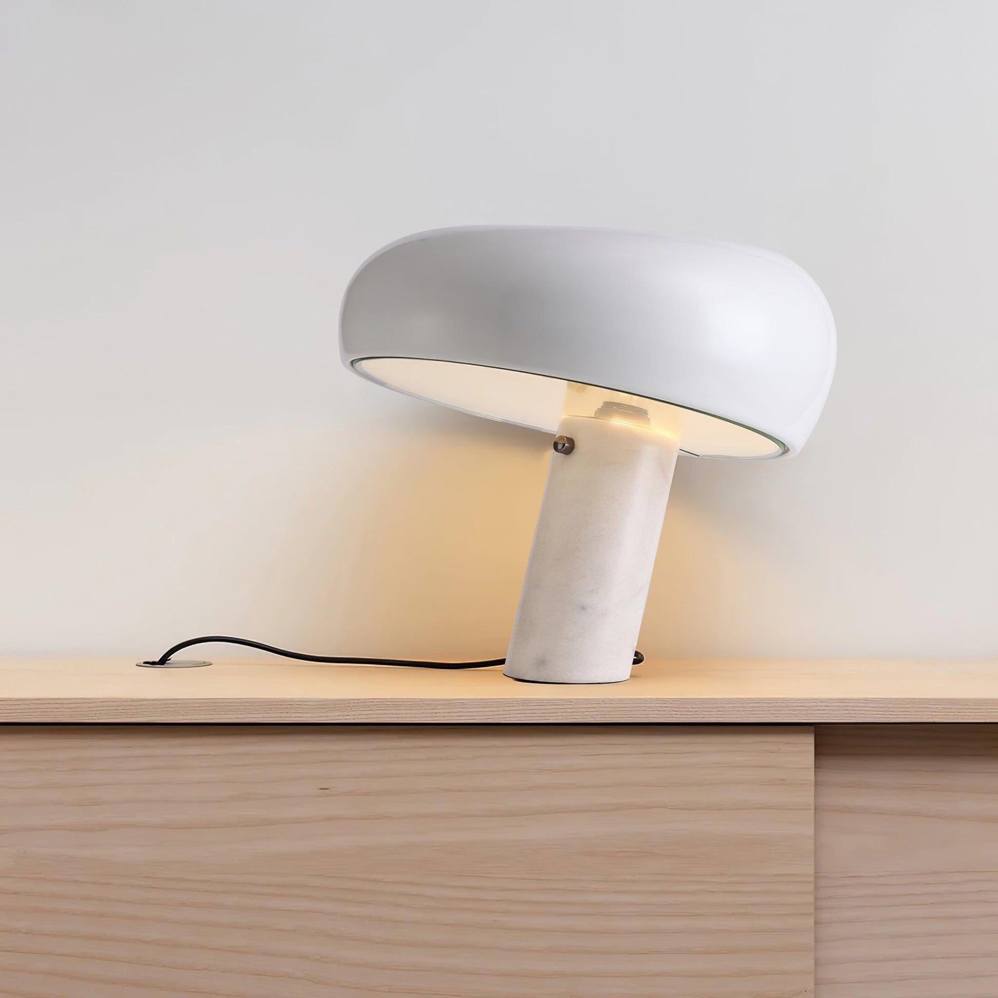Nucleus Marble Table Lamp-Neutral Decor