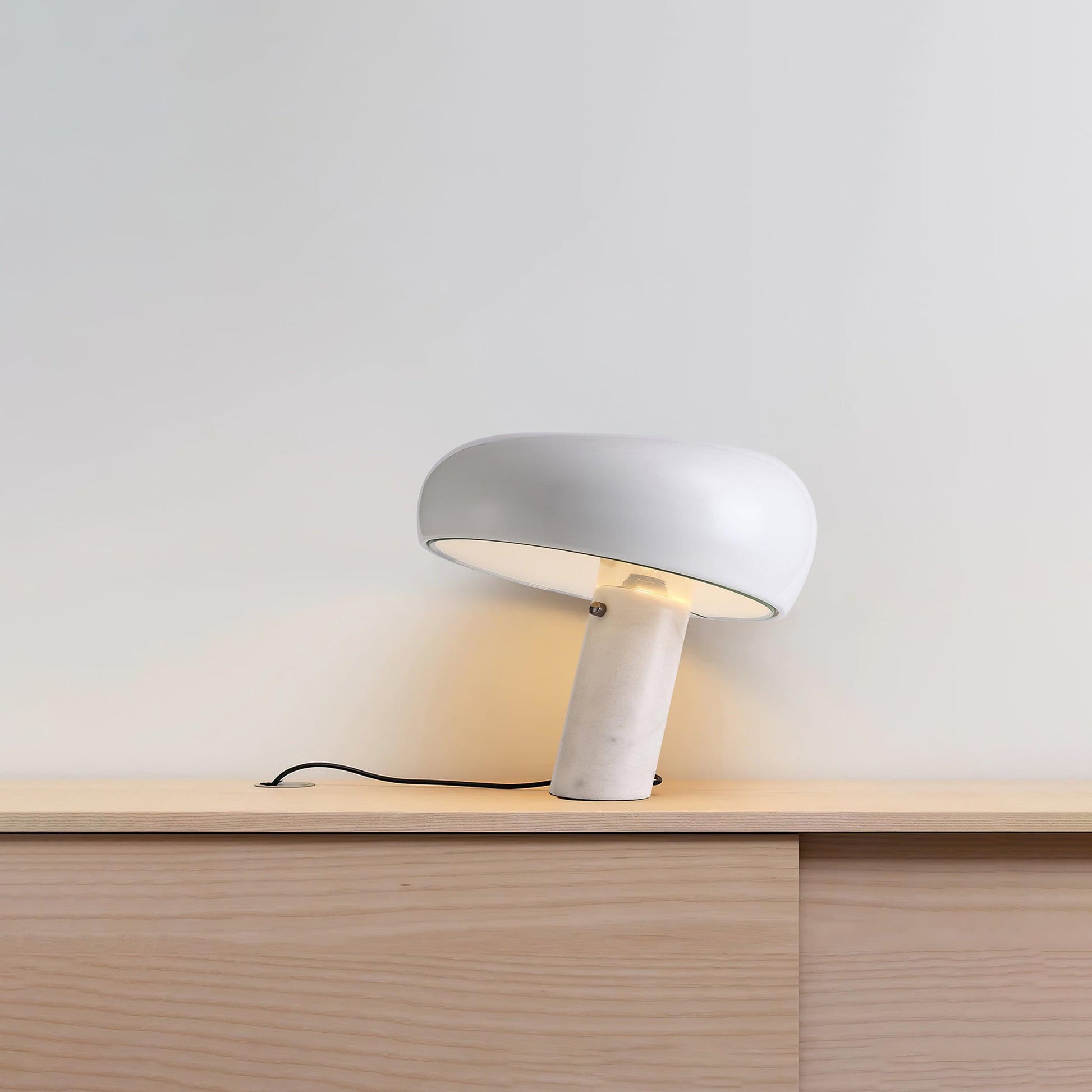 Nucleus Marble Table Lamp-Neutral Decor